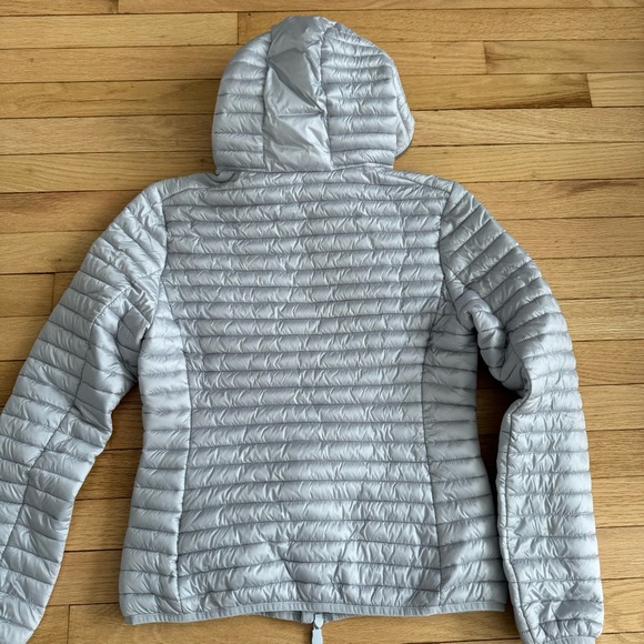 Like new Save the Duck Alexis lightweight puffer jacket in silver blue - Picture 9 of 16